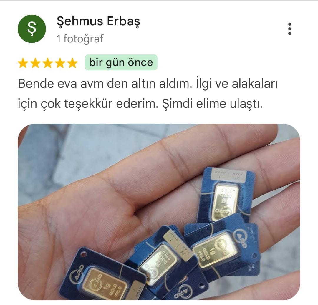 Google yorum görseli - Şehmuz Erbaş