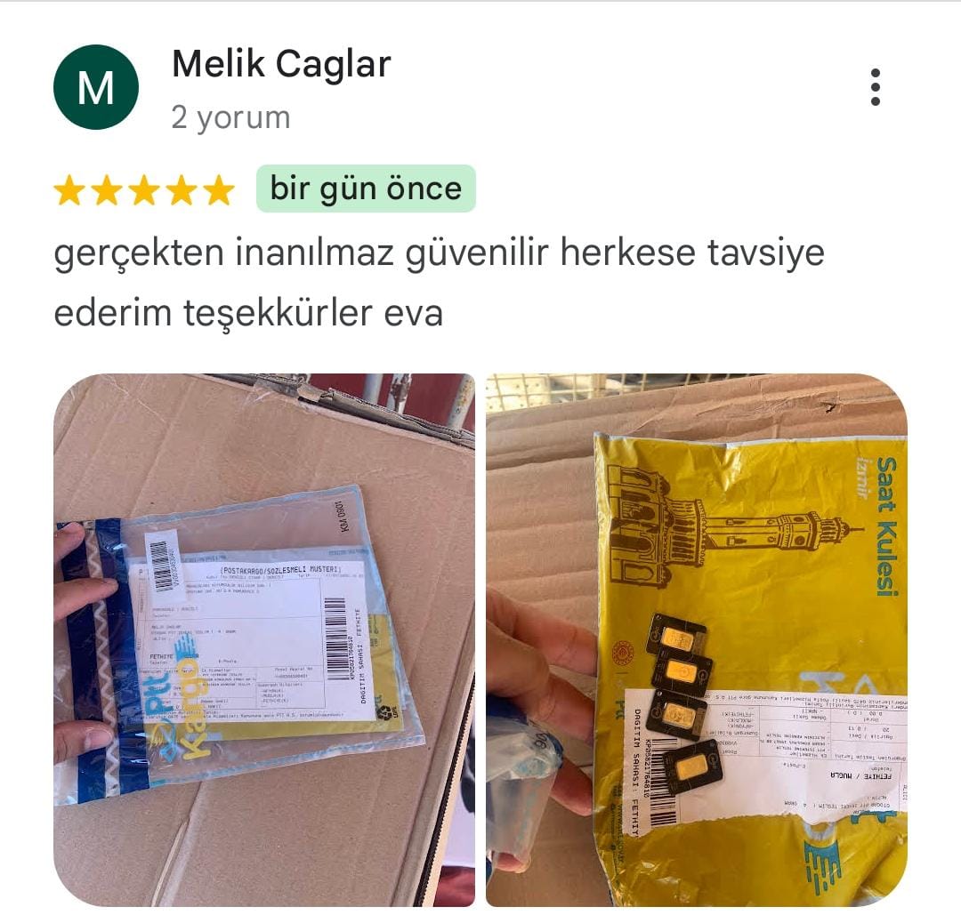 Google yorum görseli - Melik çağlar