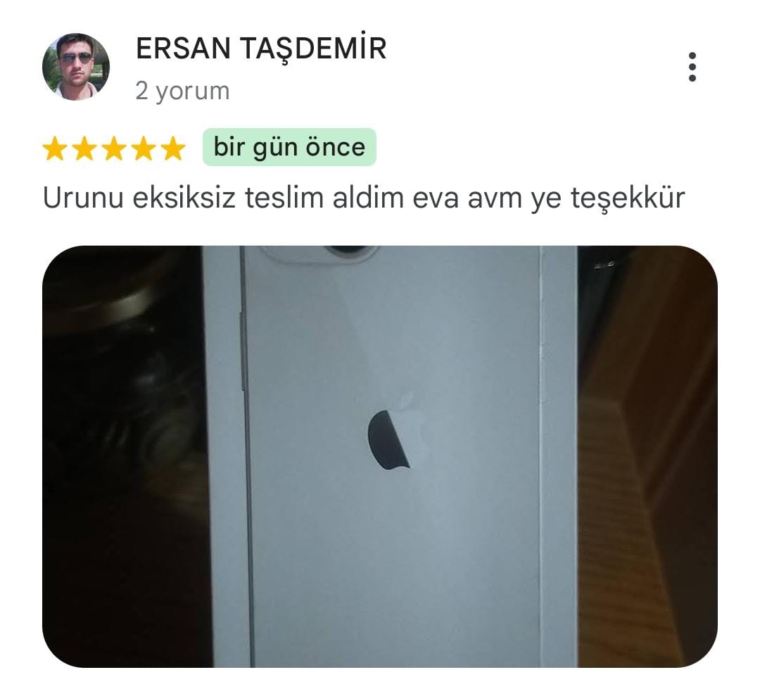 Google yorum görseli - Ersan Taşdemir