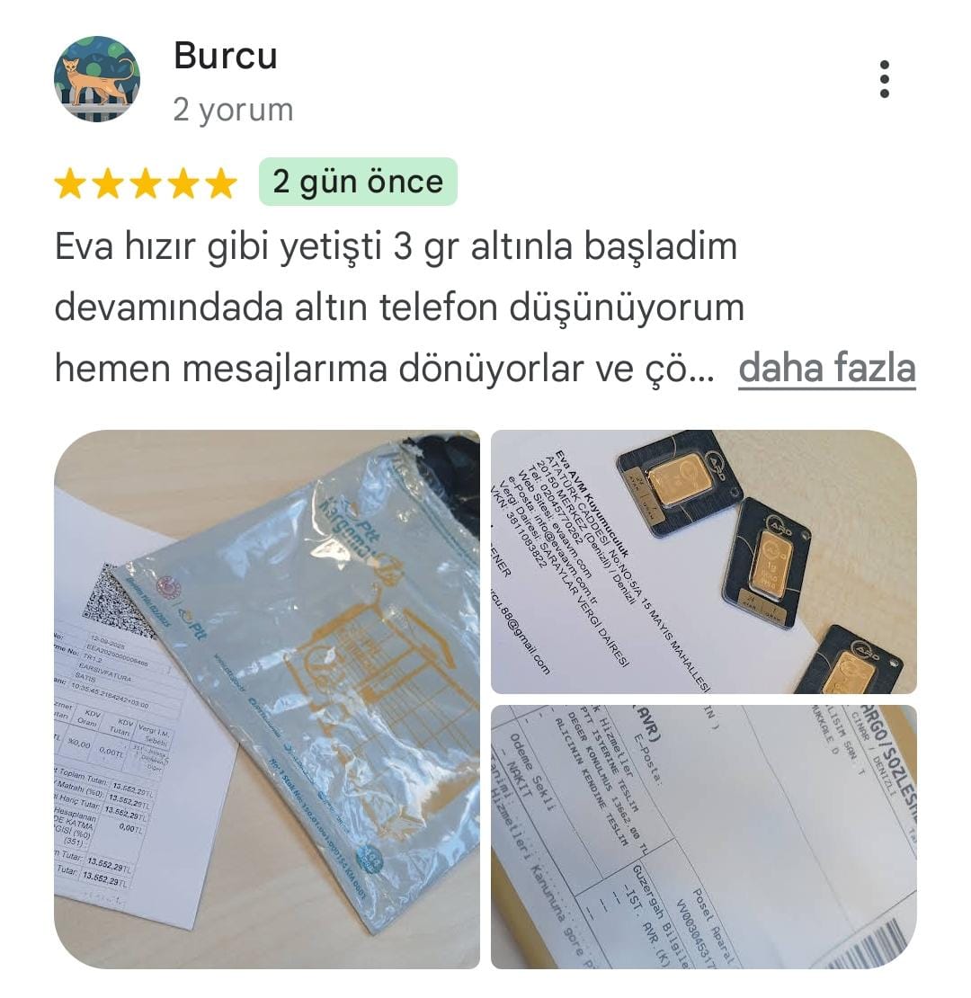 Google yorum görseli - Burcu