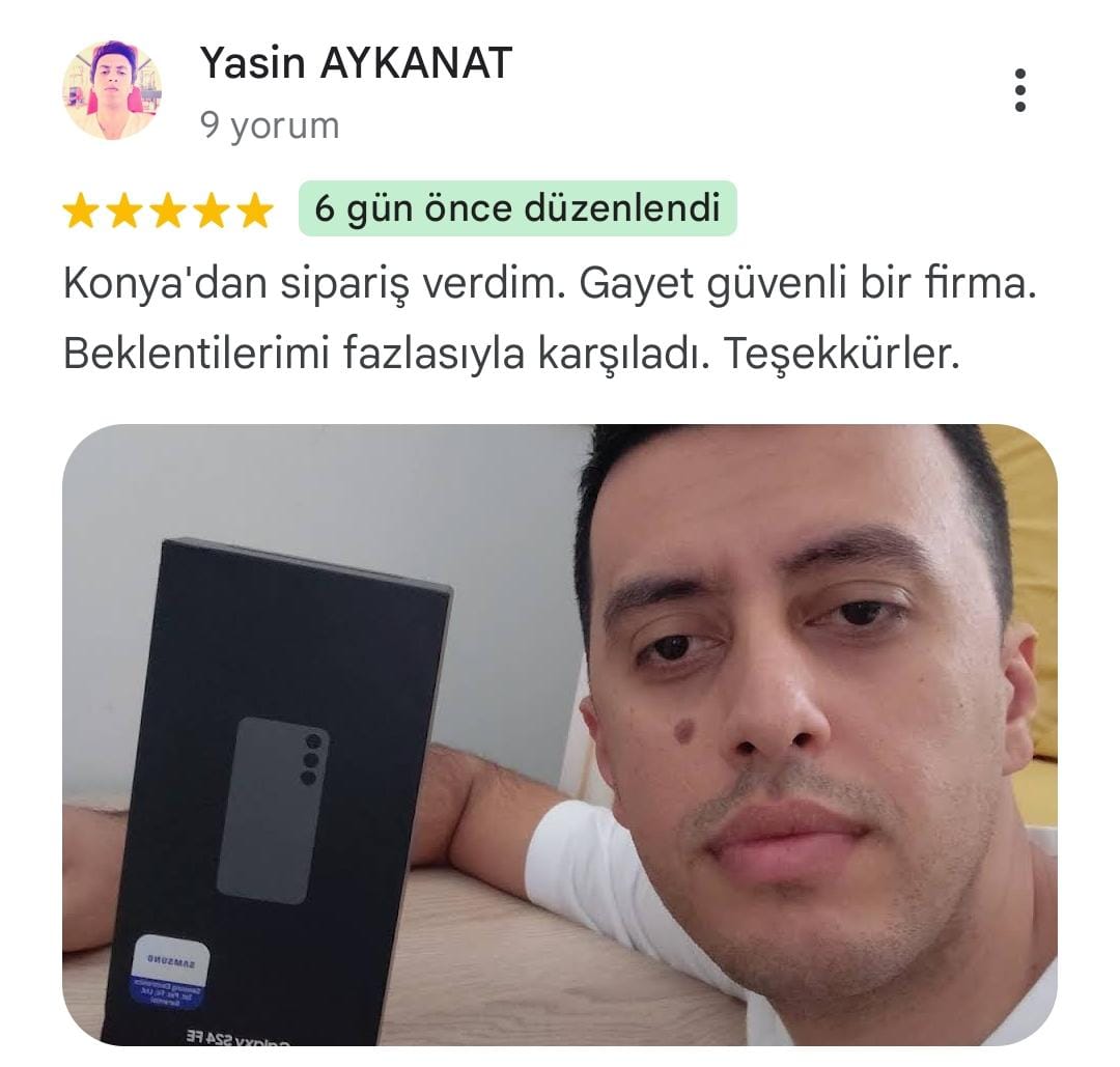 Google yorum görseli - Yesin Aykanat