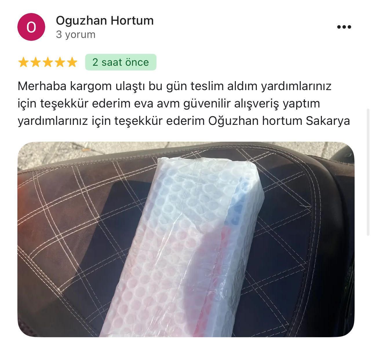 Google yorum görseli - Oguzhan Hortum