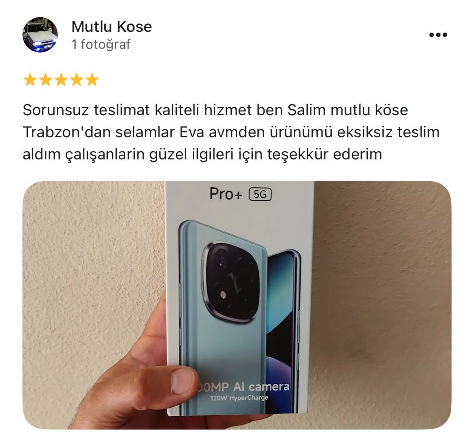 Google yorum görseli - Mutlu Kose