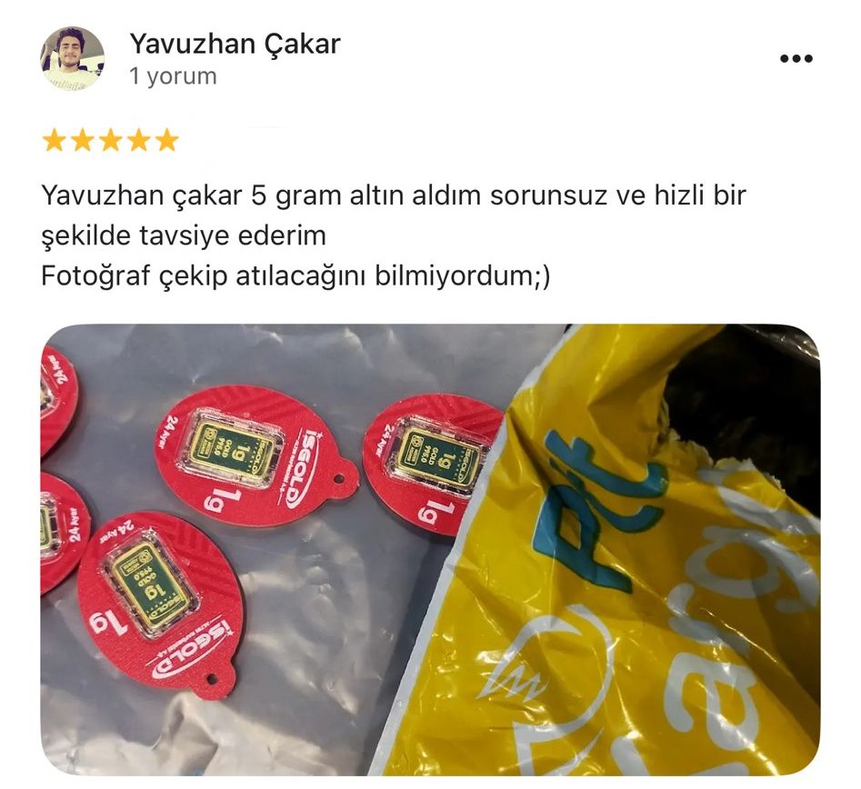 Google yorum görseli - Yavuzhan Çakar