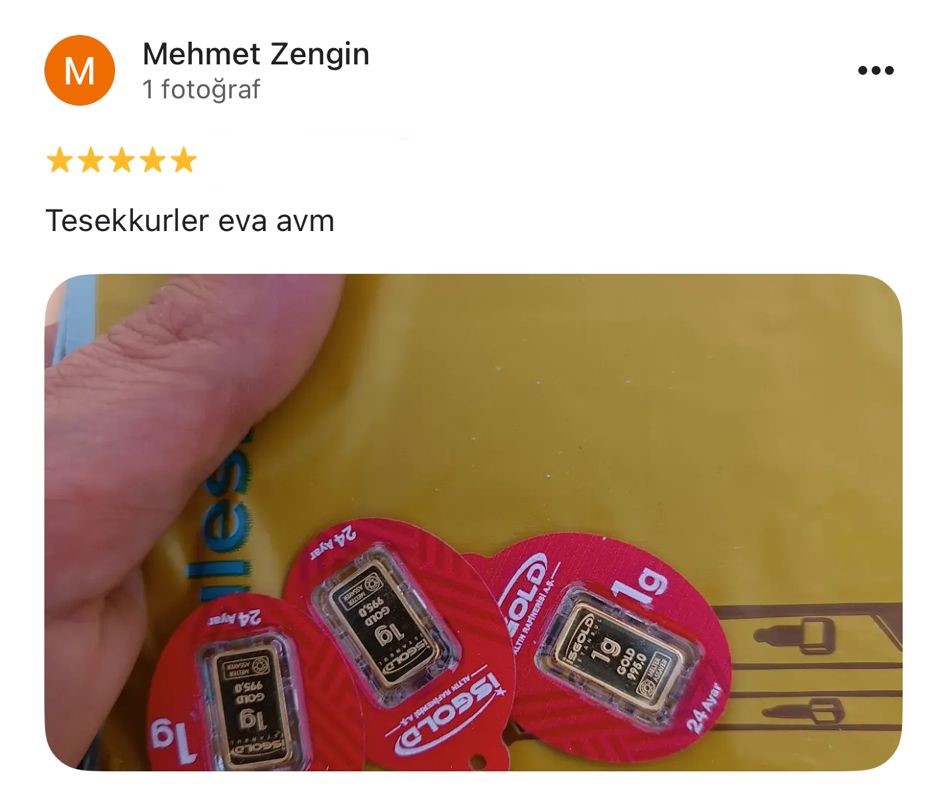 Google yorum görseli - Mehmet Zengin