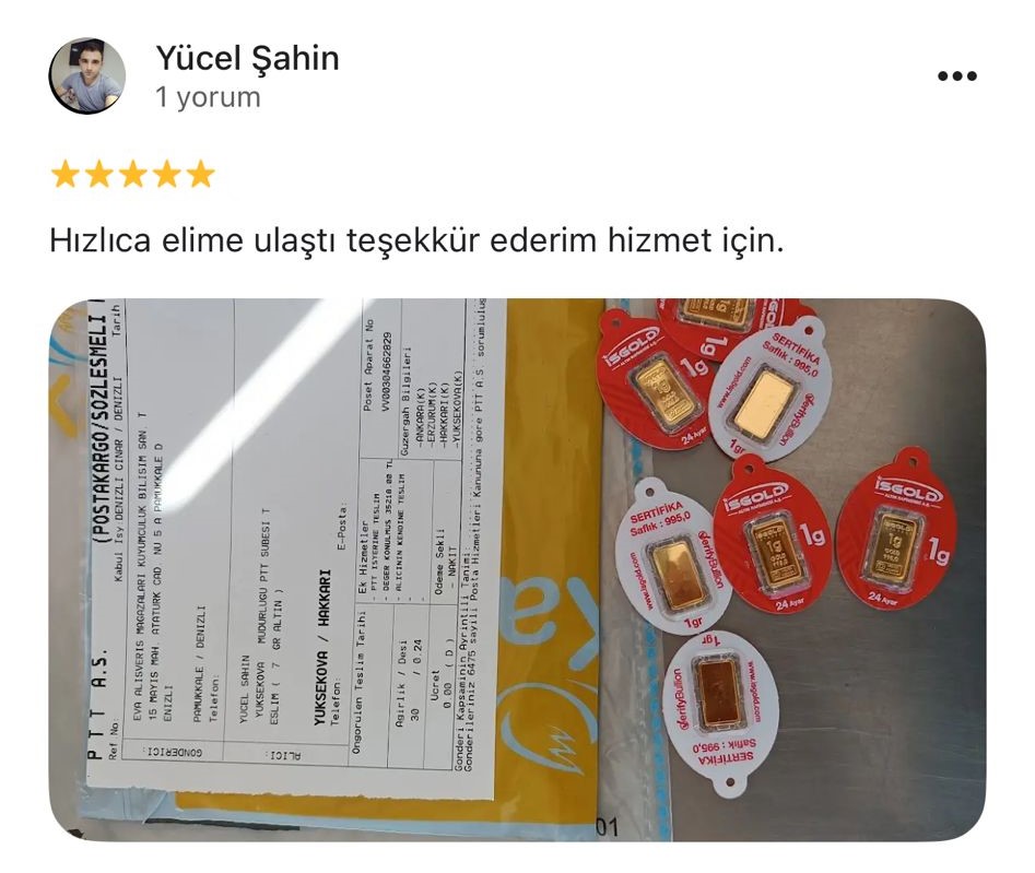 Google yorum görseli - Yücel Şahin