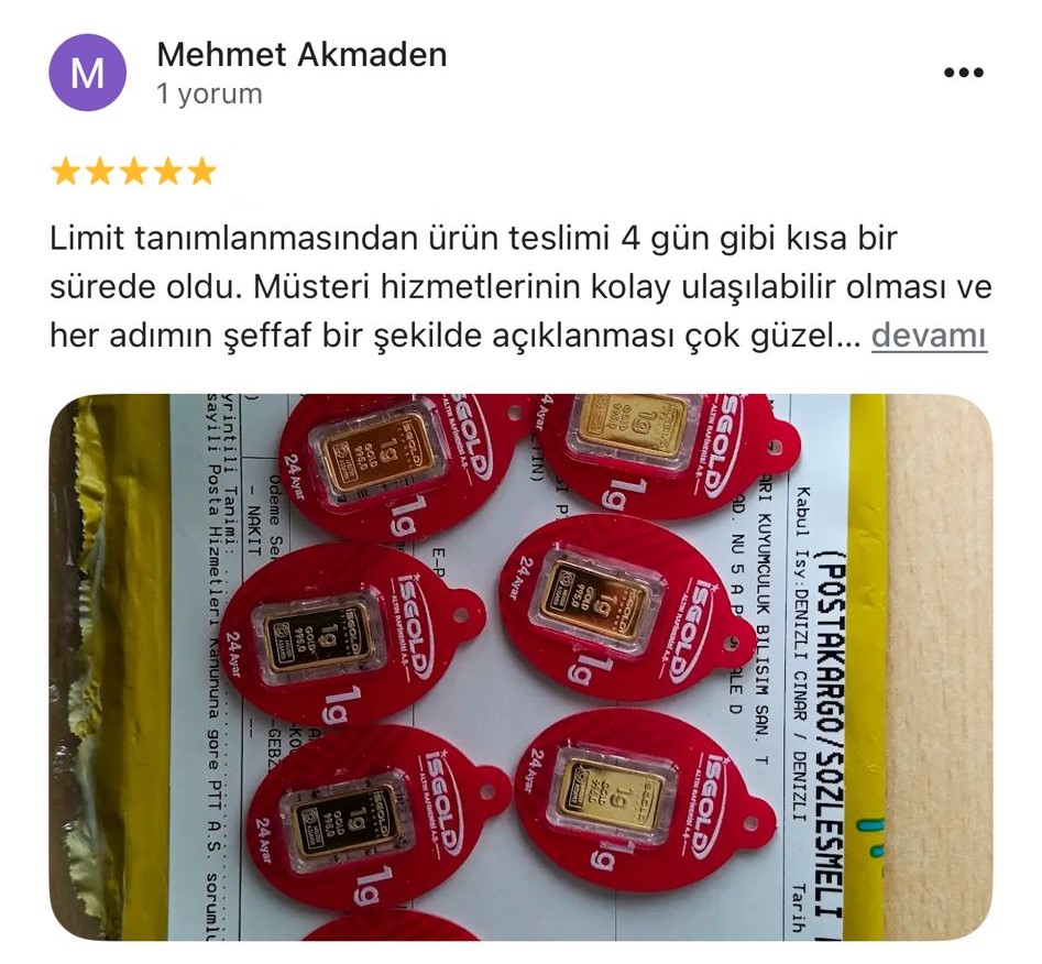 Google yorum görseli - Mehmet Akmaden