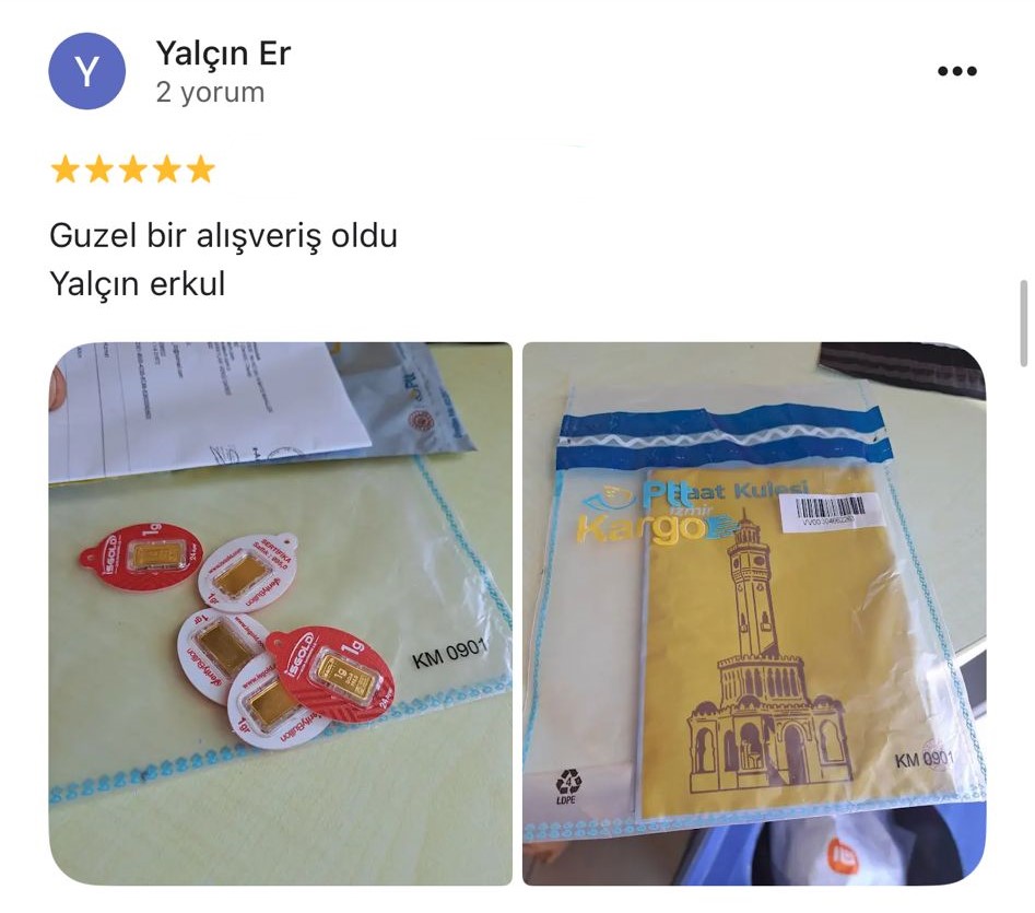 Google yorum görseli - Yalçın Er