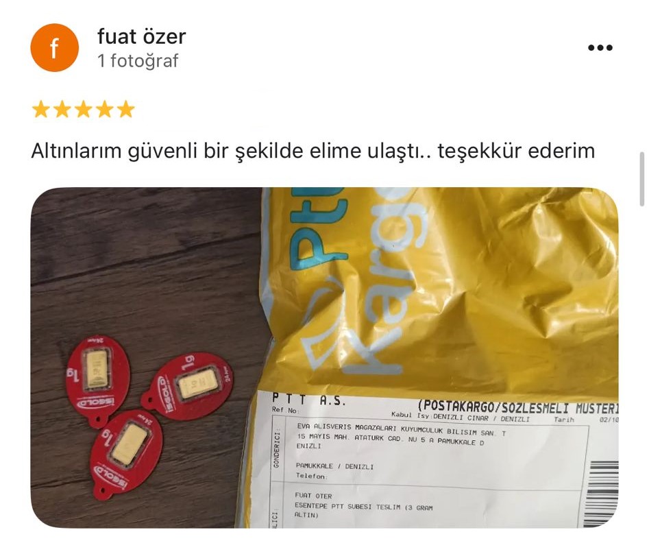 Google yorum görseli - fuat özer