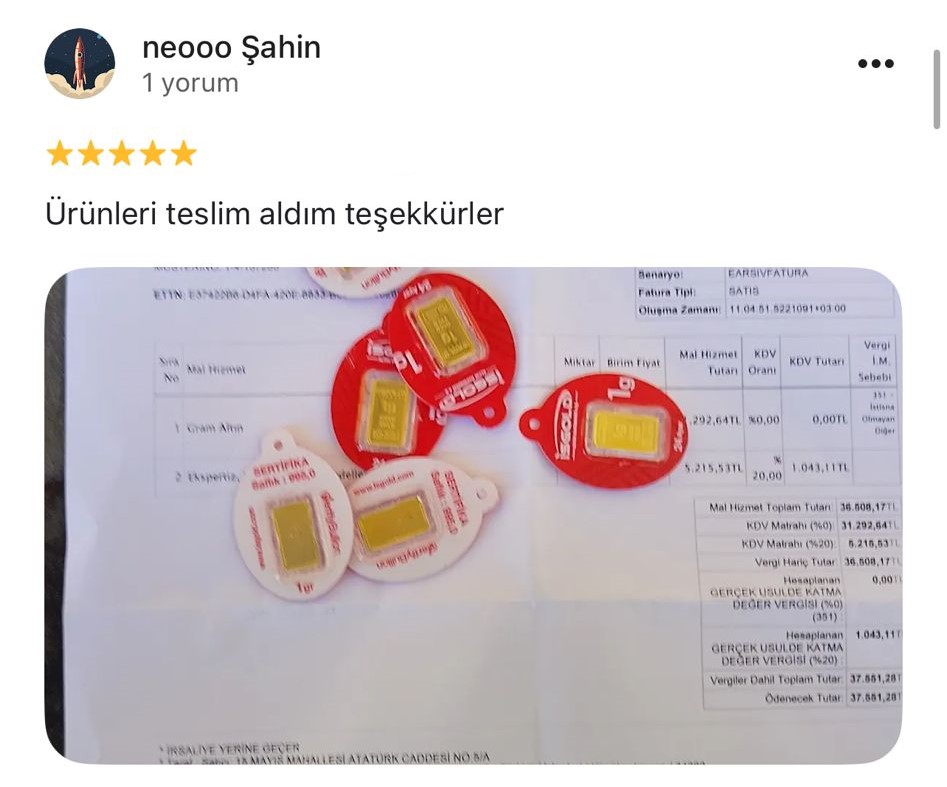 Google yorum görseli - neooo Şahin