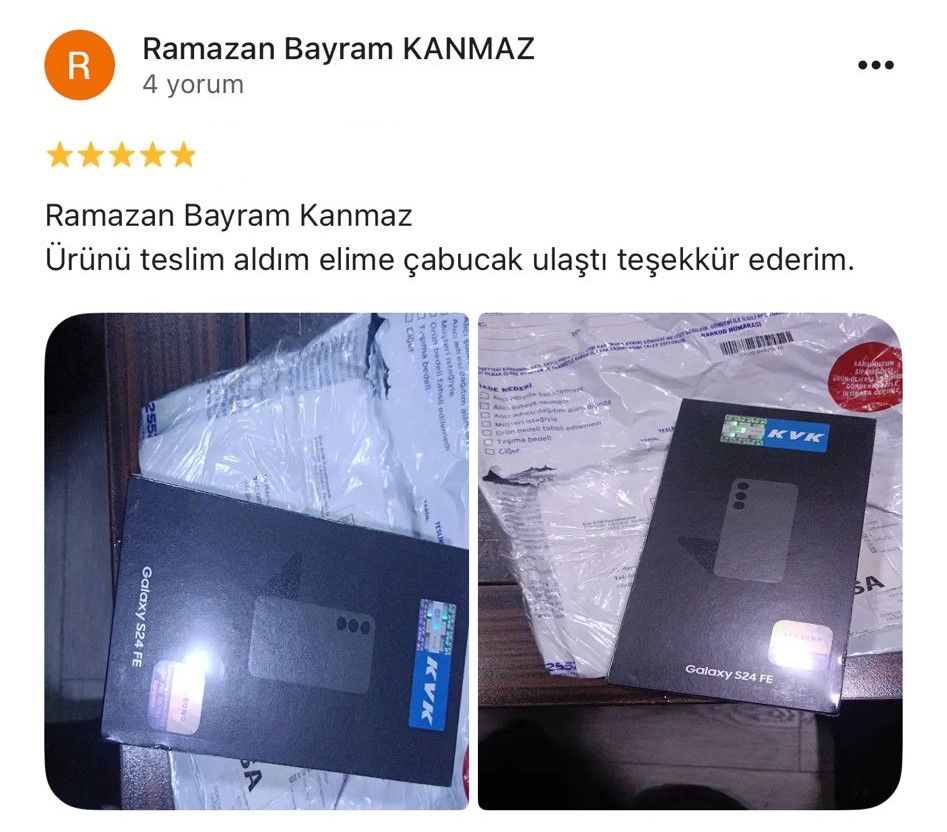 Google yorum görseli - Ramazan Bayram KANMAZ