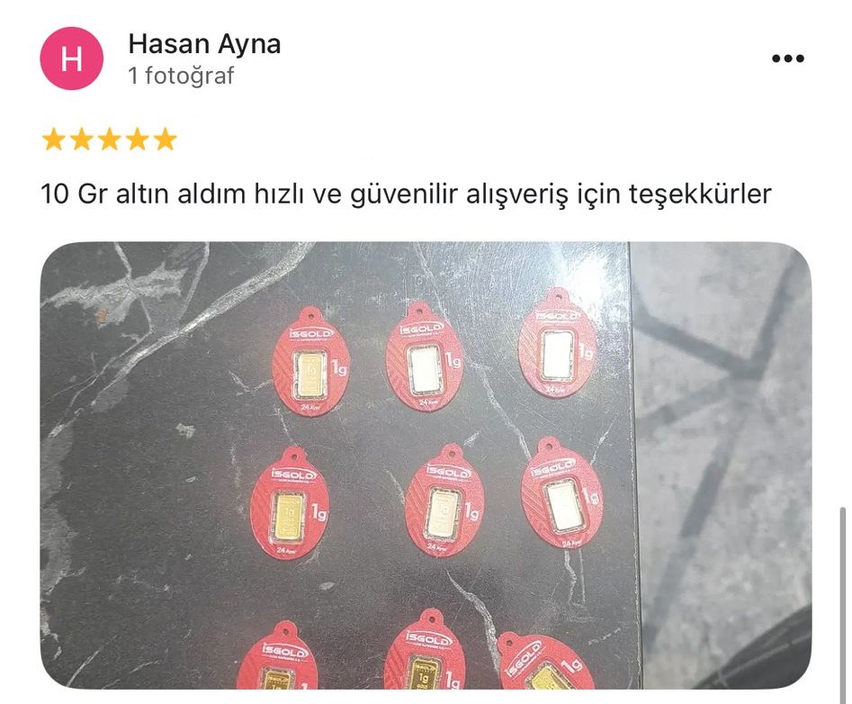 Google yorum görseli - Hasan Ayna