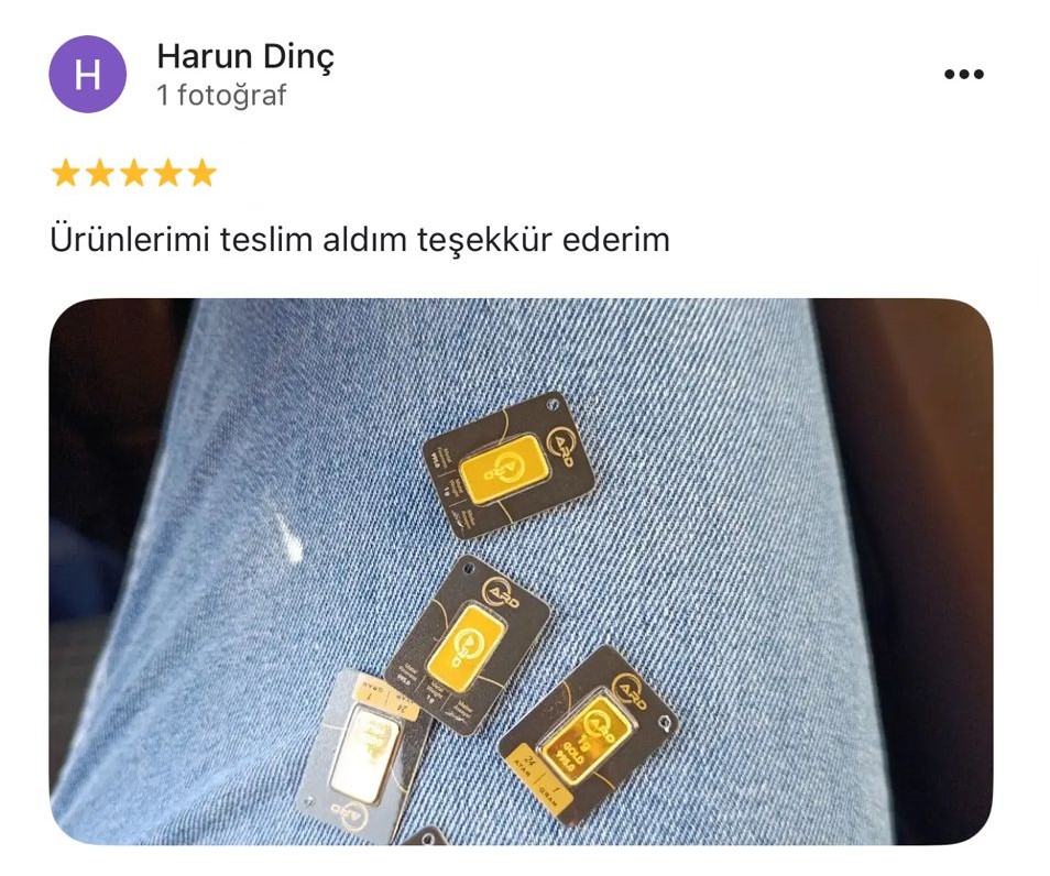 Google yorum görseli - Harun Dinç