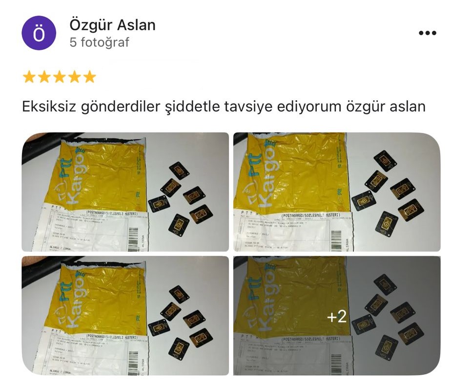 Google yorum görseli - Özgür Aslan