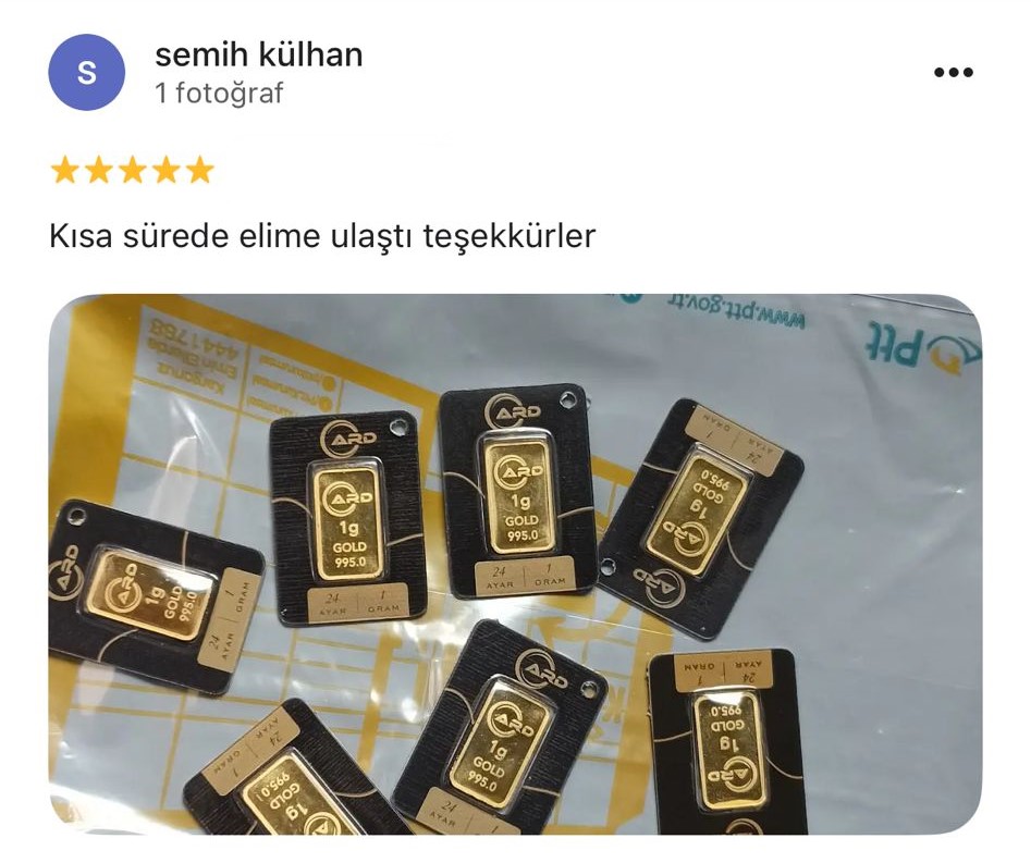 Google yorum görseli -  semih külhan