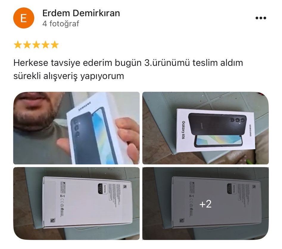 Google yorum görseli - Erdem Demirkıran