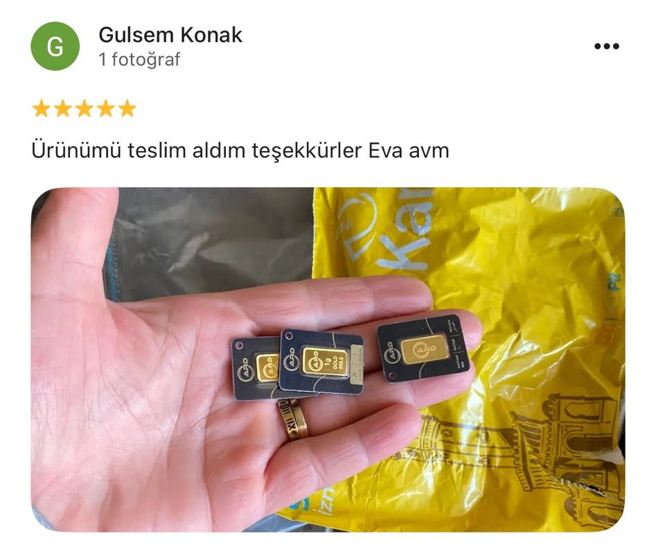 Google yorum görseli - Gulsem Konak