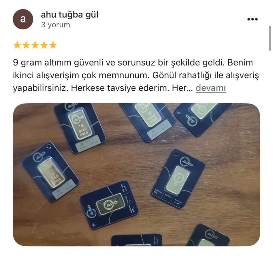 Google yorum görseli -    ahu tuğba gül