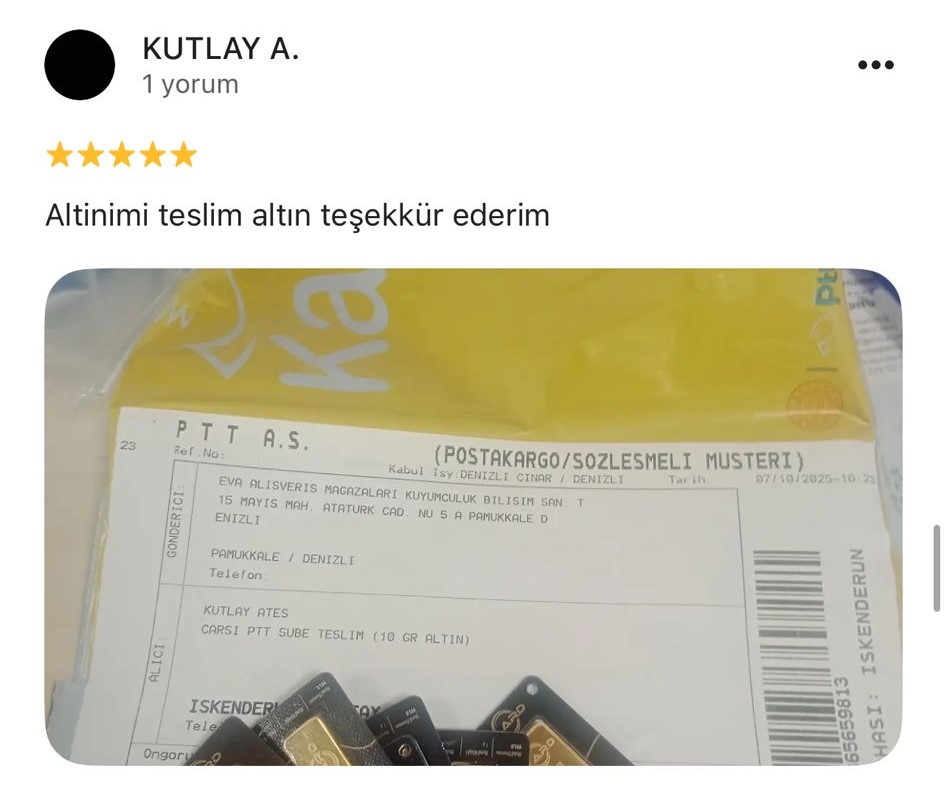 Google yorum görseli -    KUTLAY A.