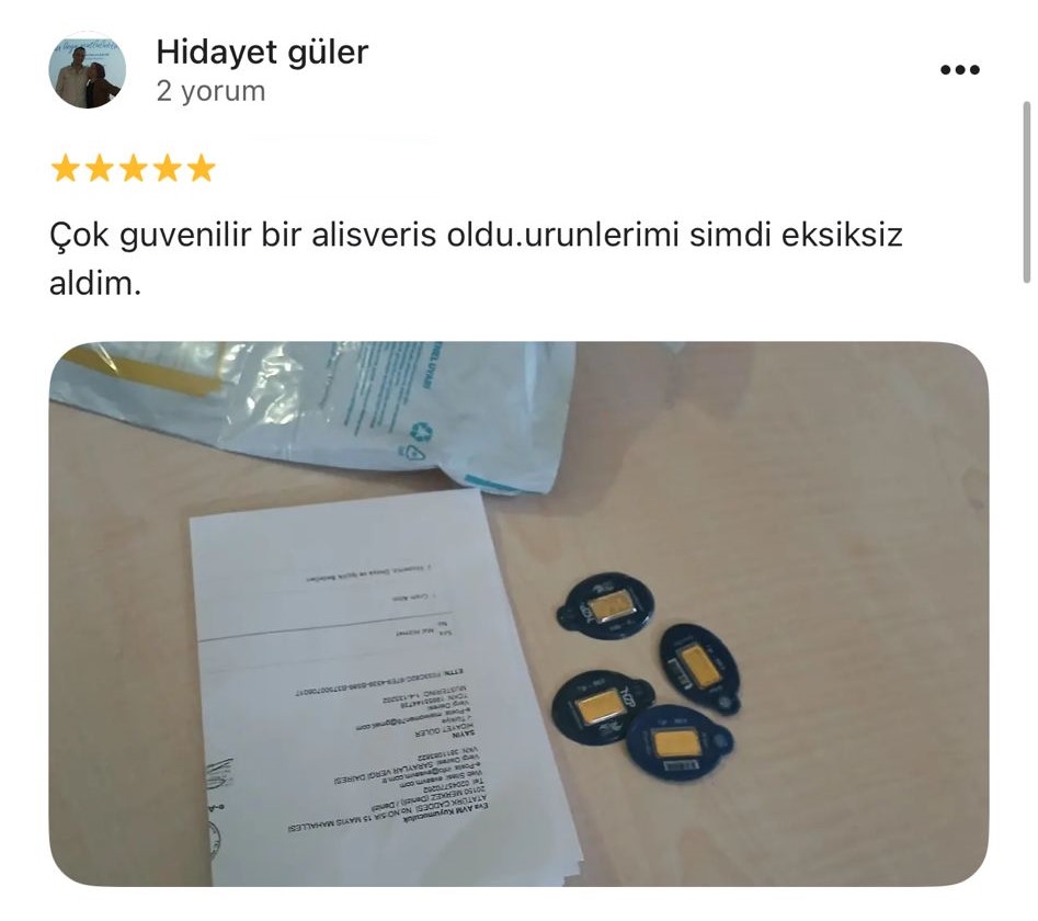 Google yorum görseli - Hidayet güler