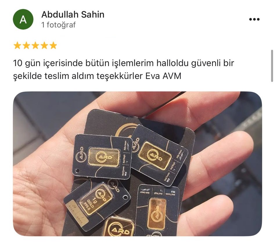Google yorum görseli - Abdullah Sahin