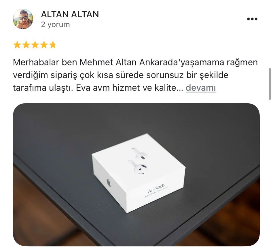 Google yorum görseli -    ALTAN ALTAN