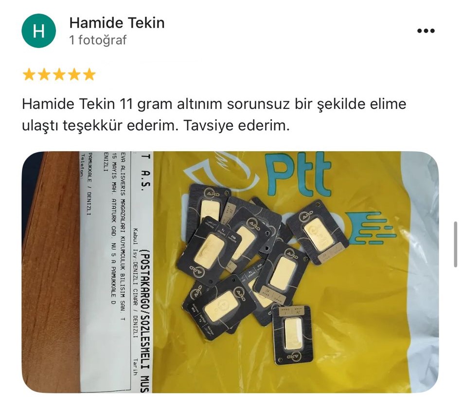 Google yorum görseli - Hacer Aldeniz ışık