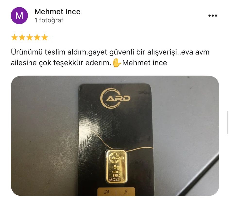 Google yorum görseli - Mehmet Ince