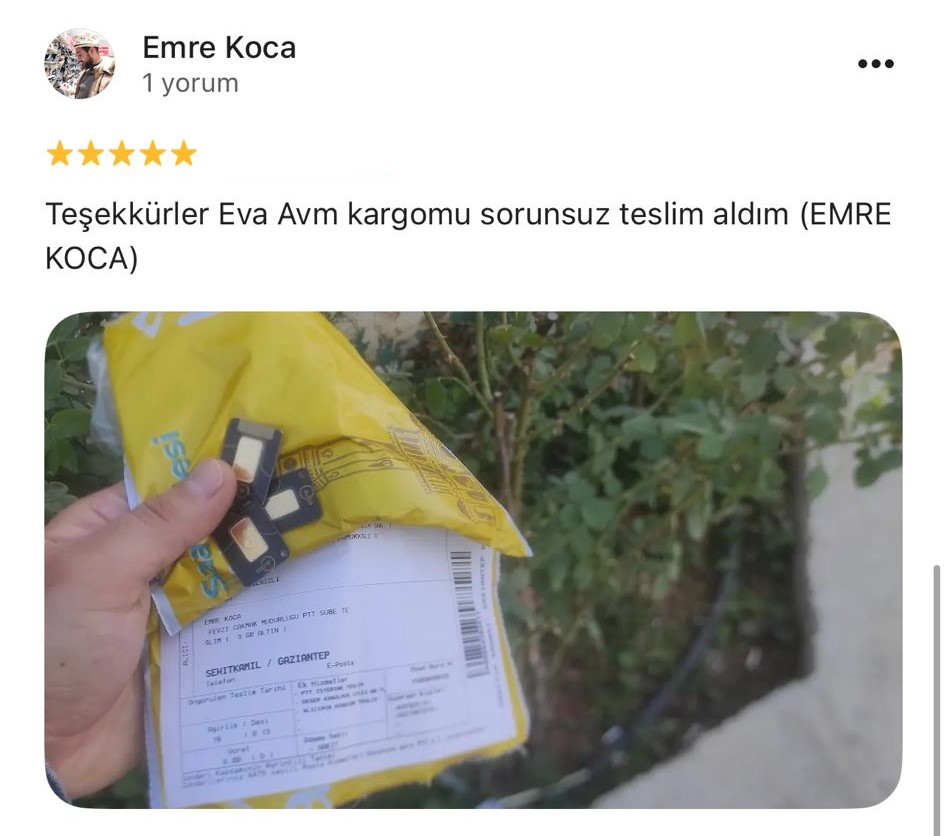 Google yorum görseli -    Emre Koca