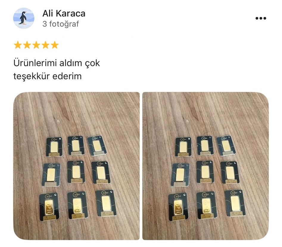Google yorum görseli -    Ali Karaca