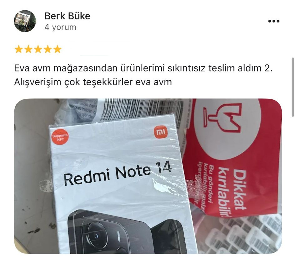 Google yorum görseli -    Berk Büke