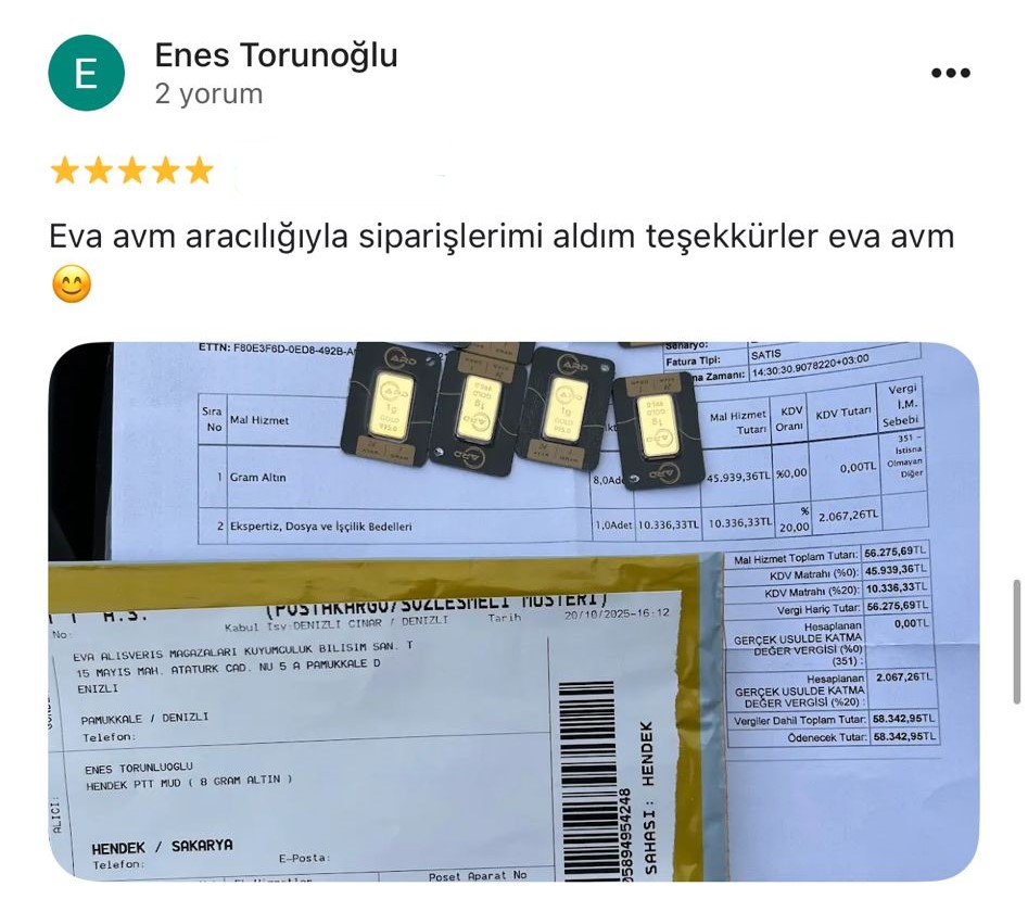Google yorum görseli -    Enes Torunoğlu