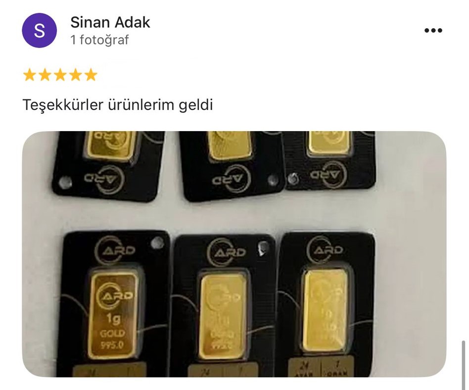 Google yorum görseli -    Sinan Adak