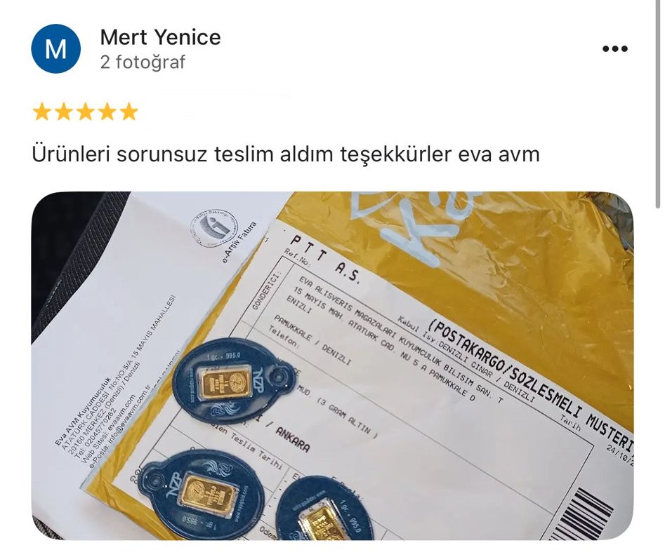 Google yorum görseli - Mert Yenice