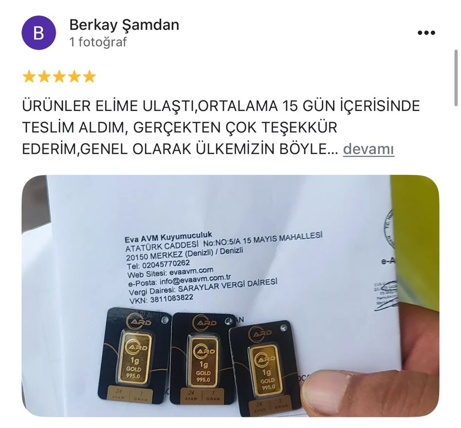 Google yorum görseli -    Berkay Şamdan