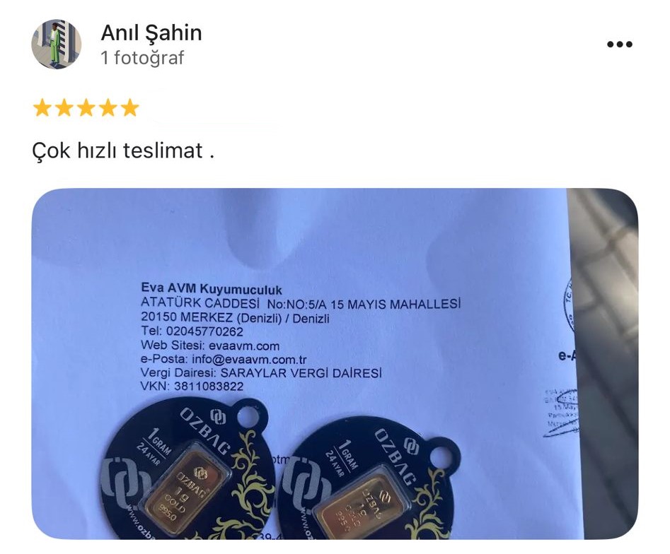 Google yorum görseli -    Anıl Şahin