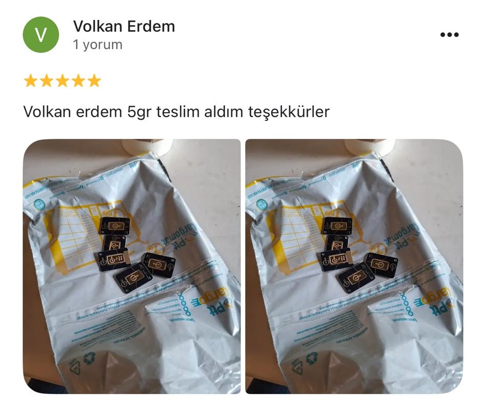Google yorum görseli - Volkan Erdem