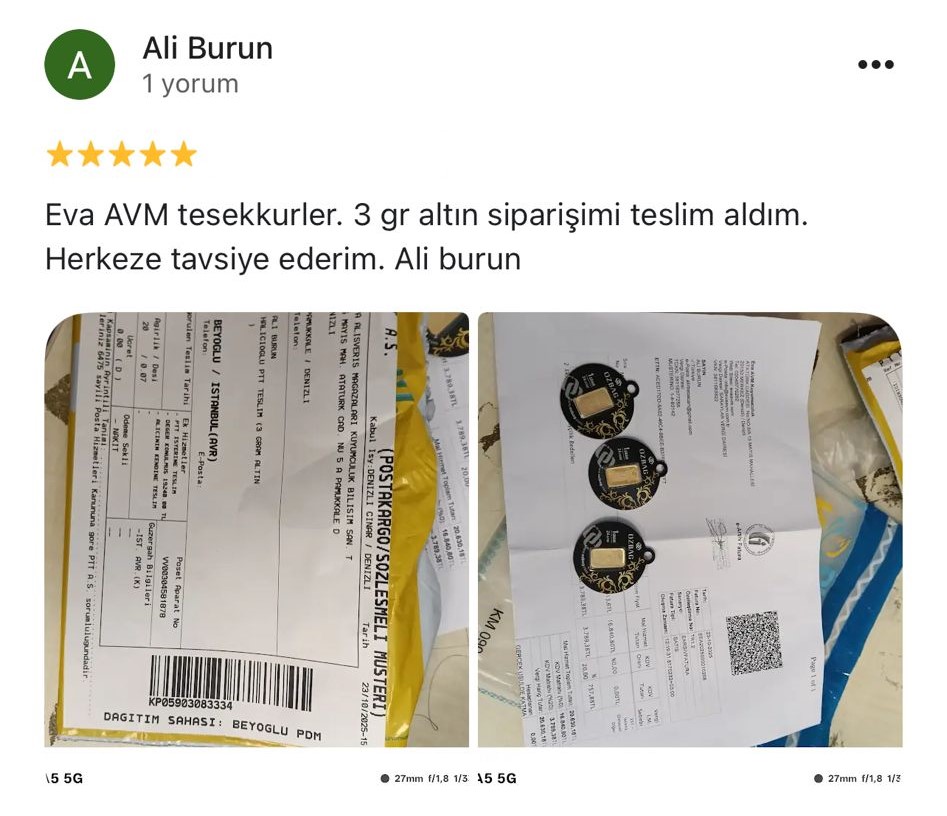 Google yorum görseli - Ali Burun