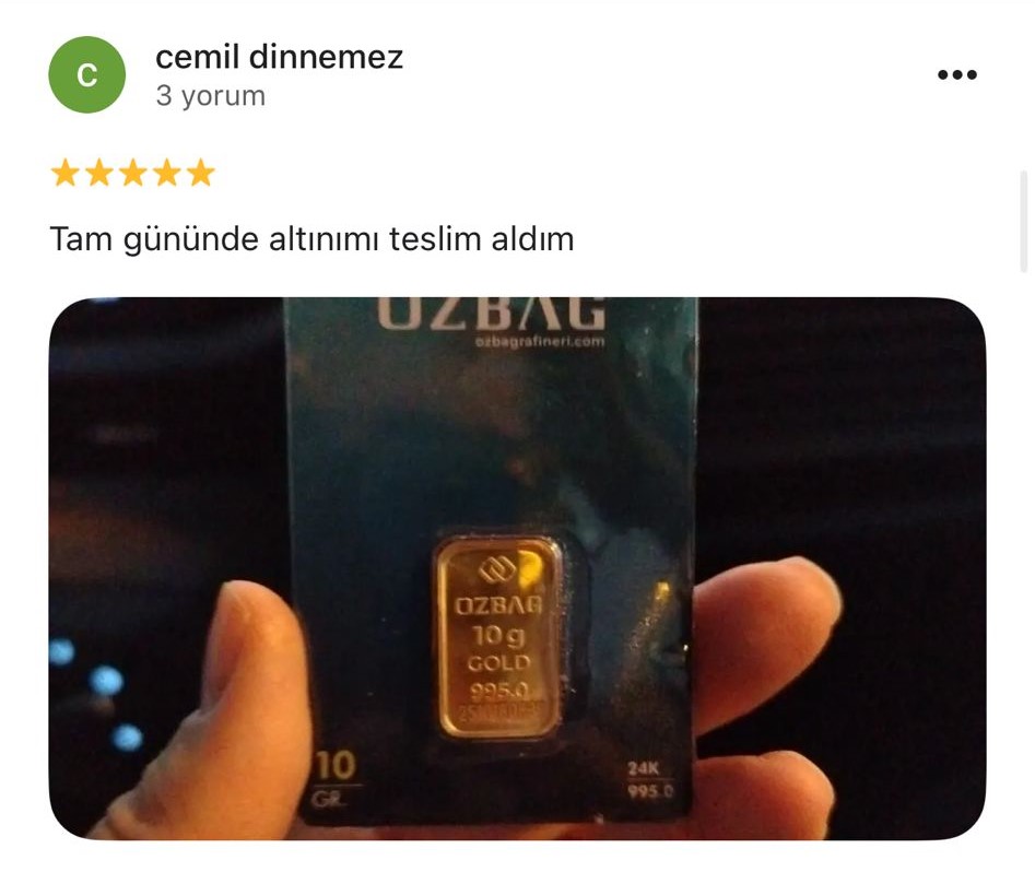 Google yorum görseli - cemil dinnemez