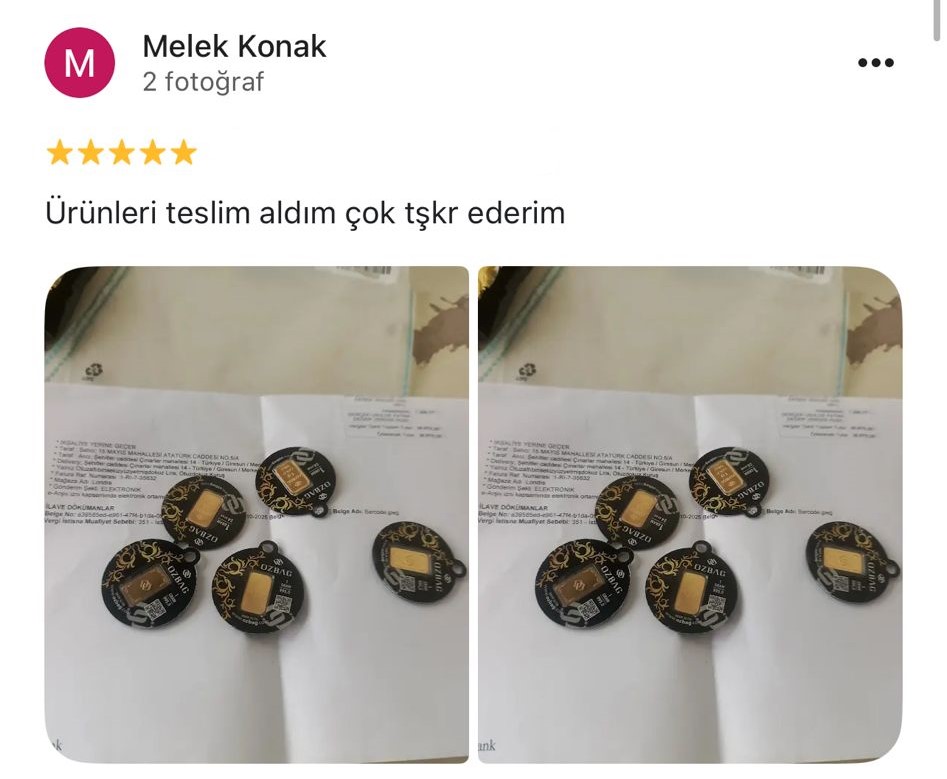 Google yorum görseli - Melek Konak