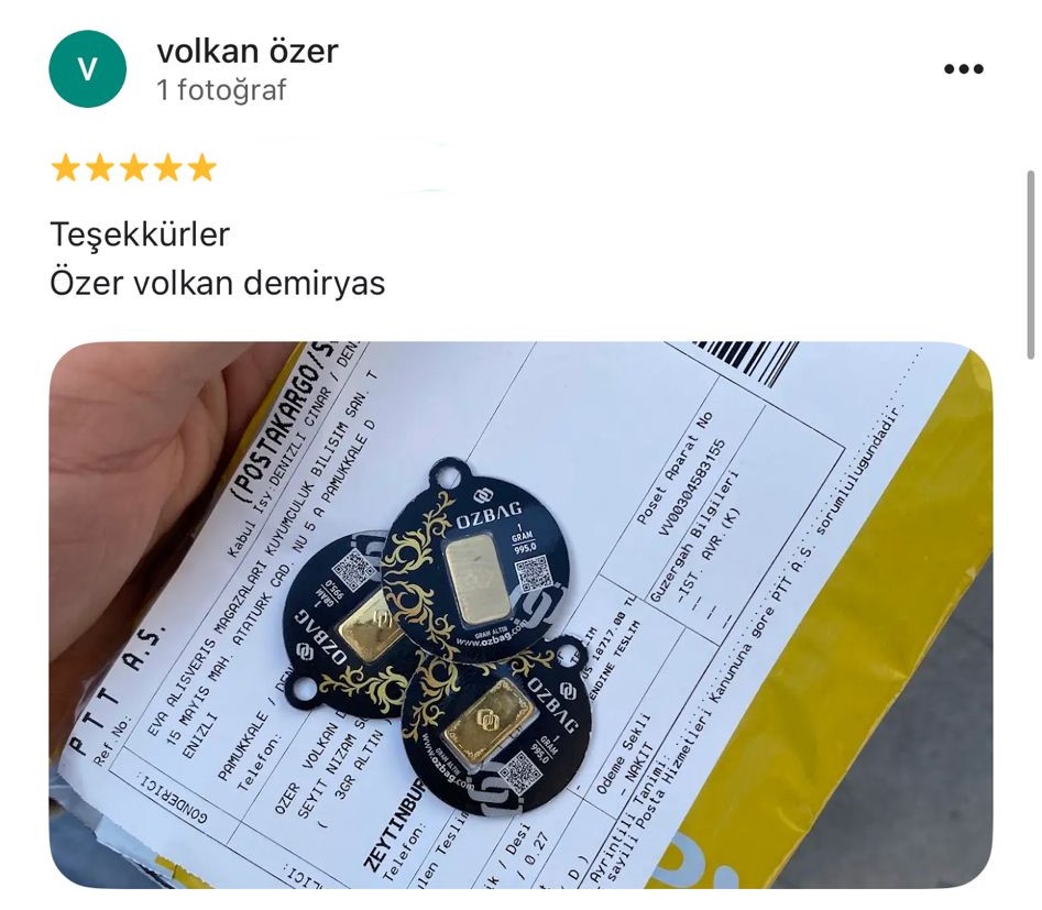 Google yorum görseli - volkan özer