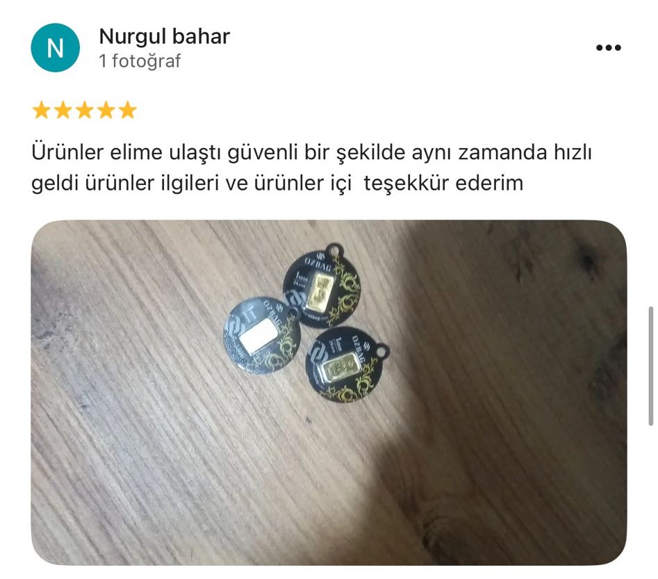Google yorum görseli - Nurgul bahar