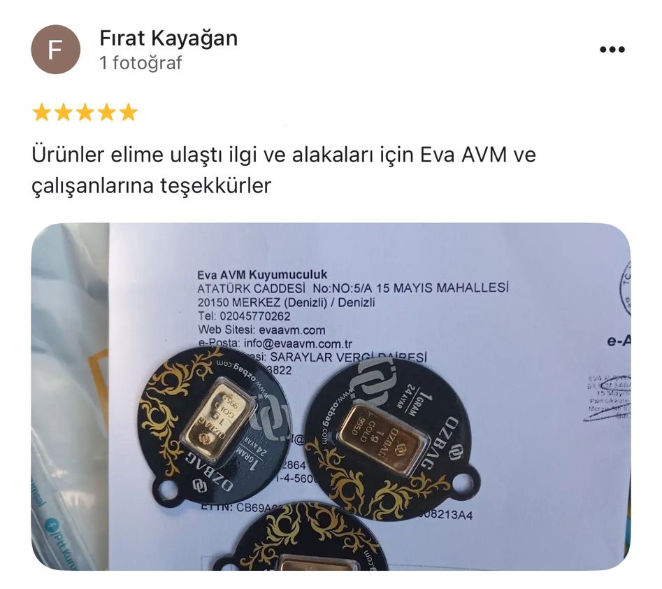 Google yorum görseli - Fırat Kayağan