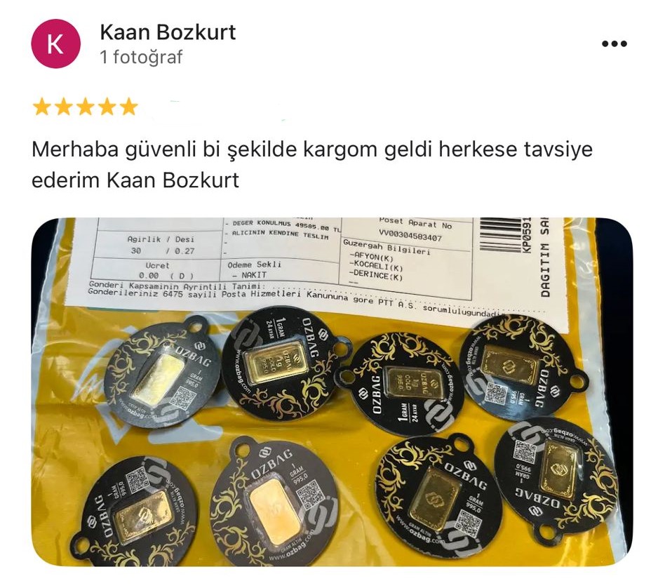 Google yorum görseli - Kaan Bozkurt