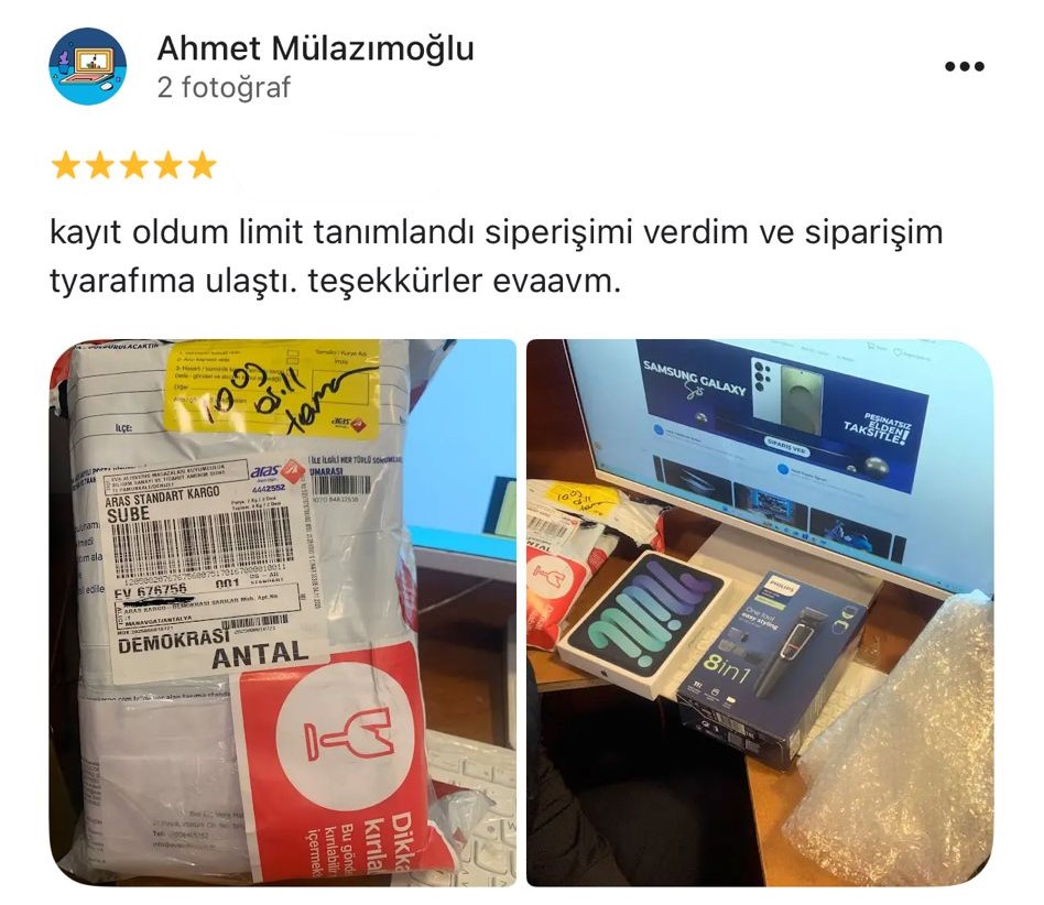 Google yorum görseli - Ahmet Mülazımoğlu