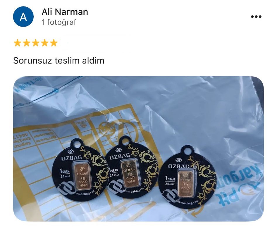 Google yorum görseli - Ali Narman