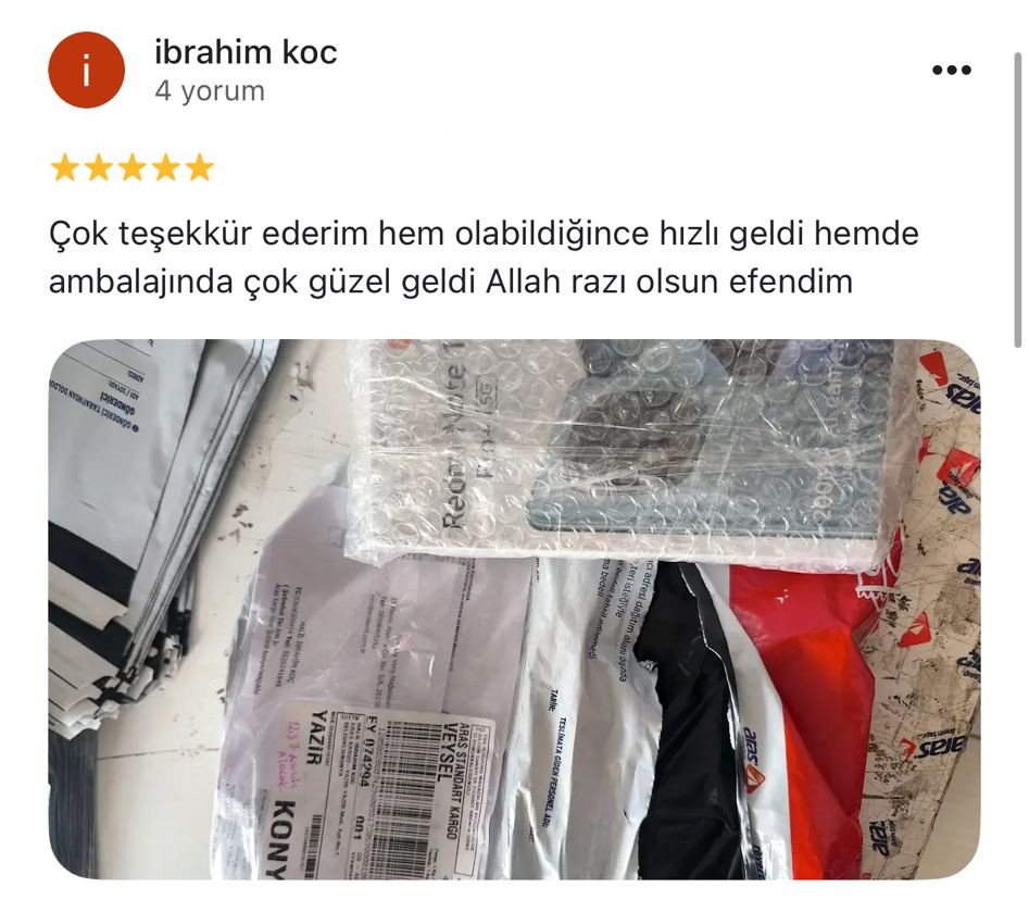 Google yorum görseli -    ibrahim koc
