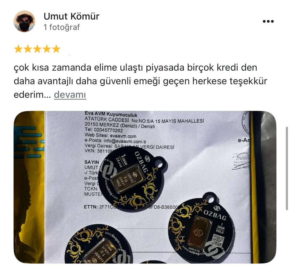 Google yorum görseli -  Umut Kömür
