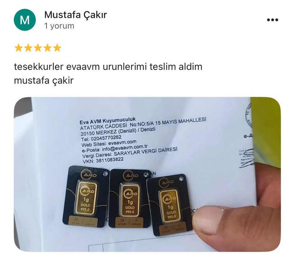 Google yorum görseli - Mustafa Çakır
