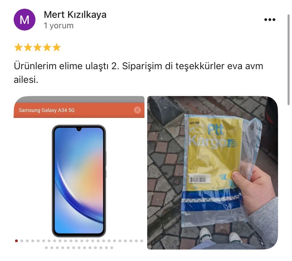 Google yorum görseli - Mert Kızılkaya